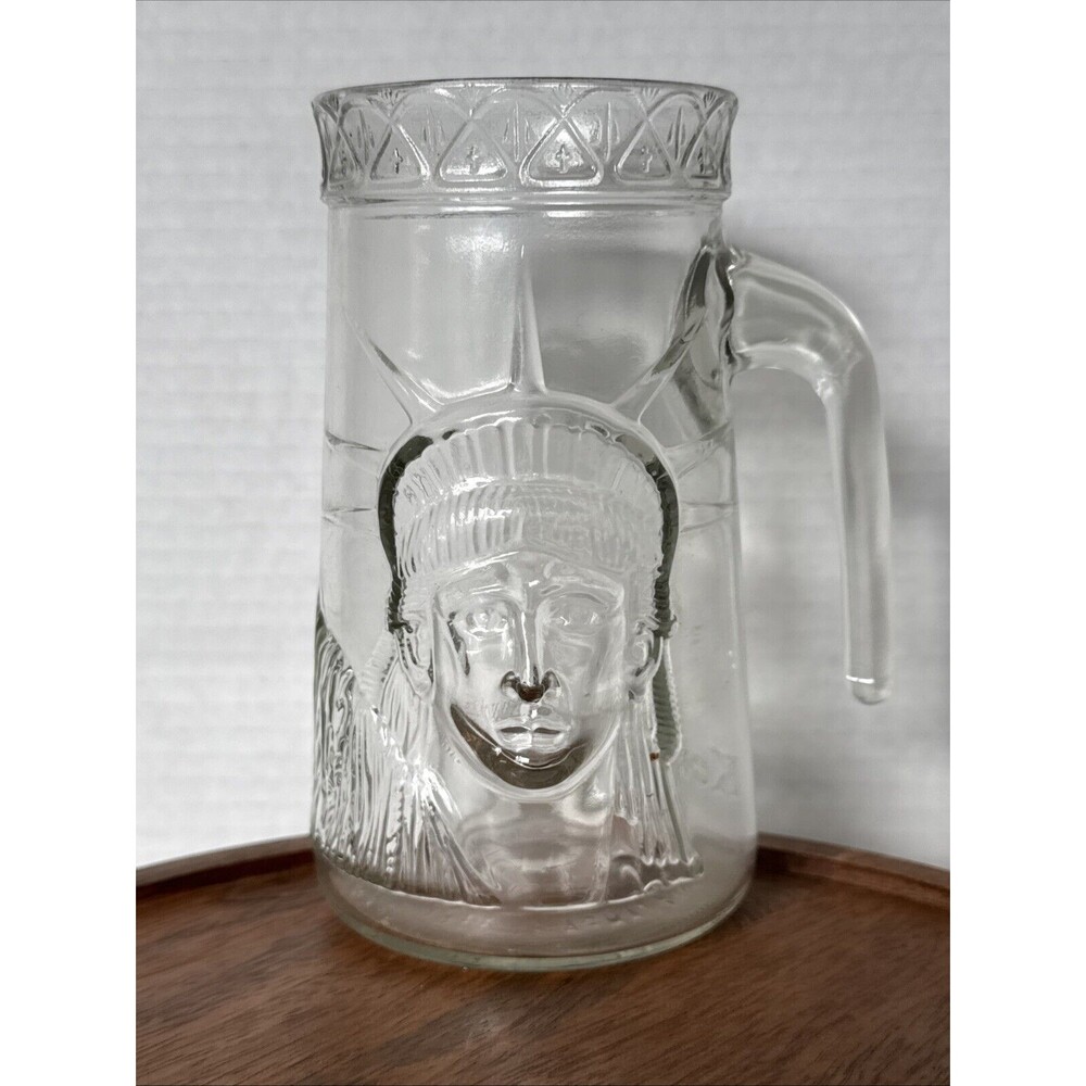 Vintage 1985 Anchor Hocking Statue of Liberty Centennial Beer Mug Glass